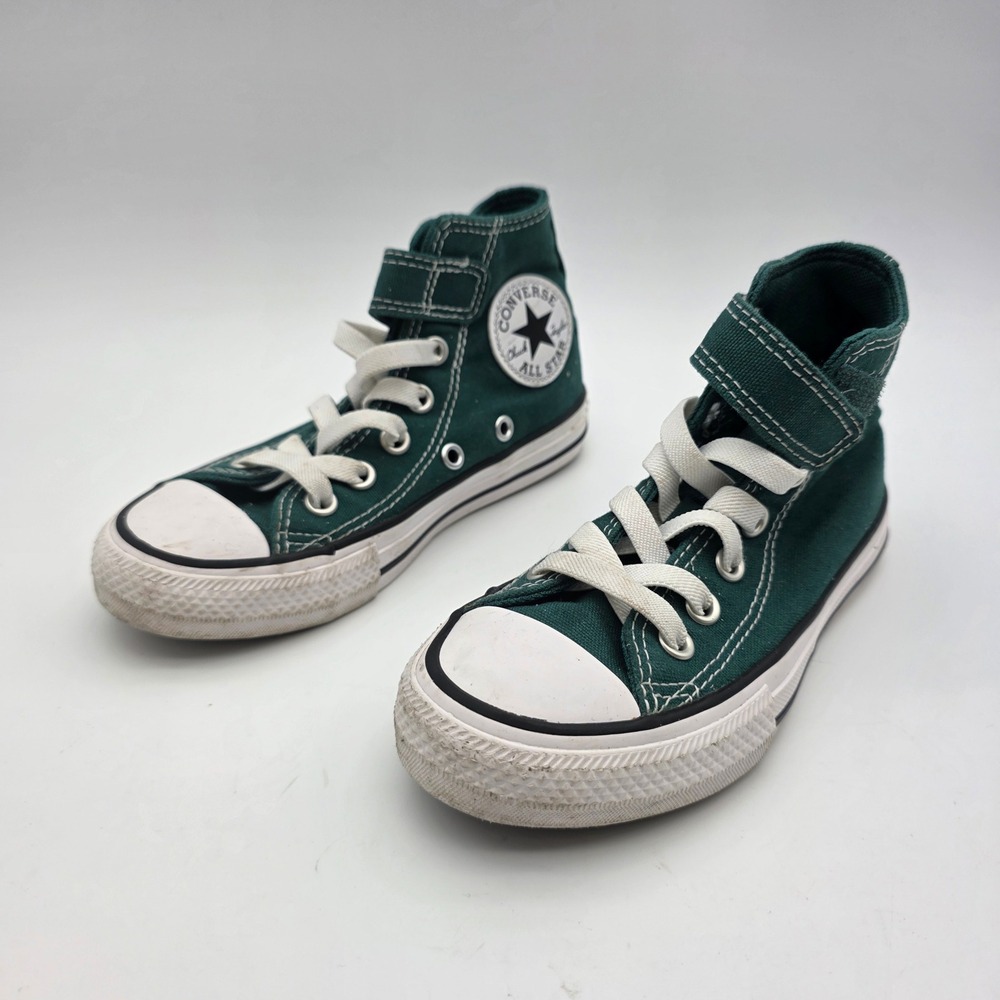Converse Chuck Taylor All Star Kids High Top Sneaker Green Size 11 - Picture 2 of 8